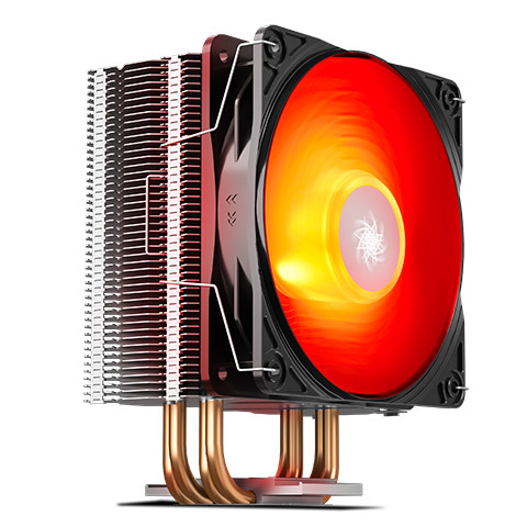 Deepcool | CPU Air Cooler | Gammaxx 400 Red V2 | Intel, AMD | Air cooler