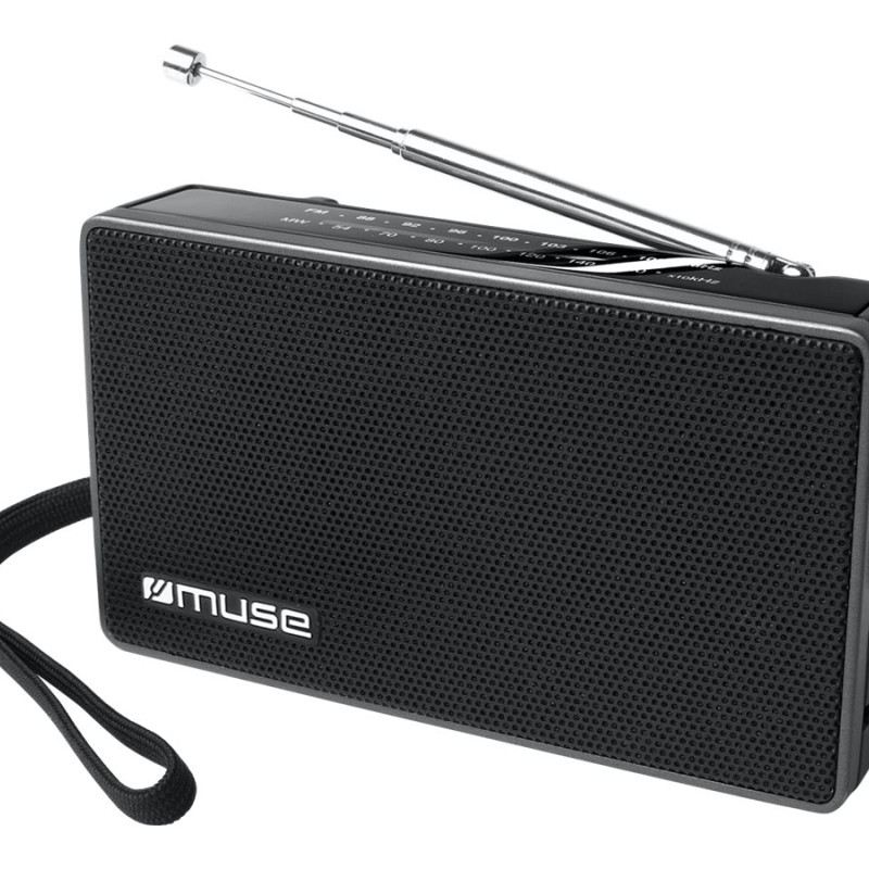 Muse | M-030R | 2 joslu portatīvais radio | Melns