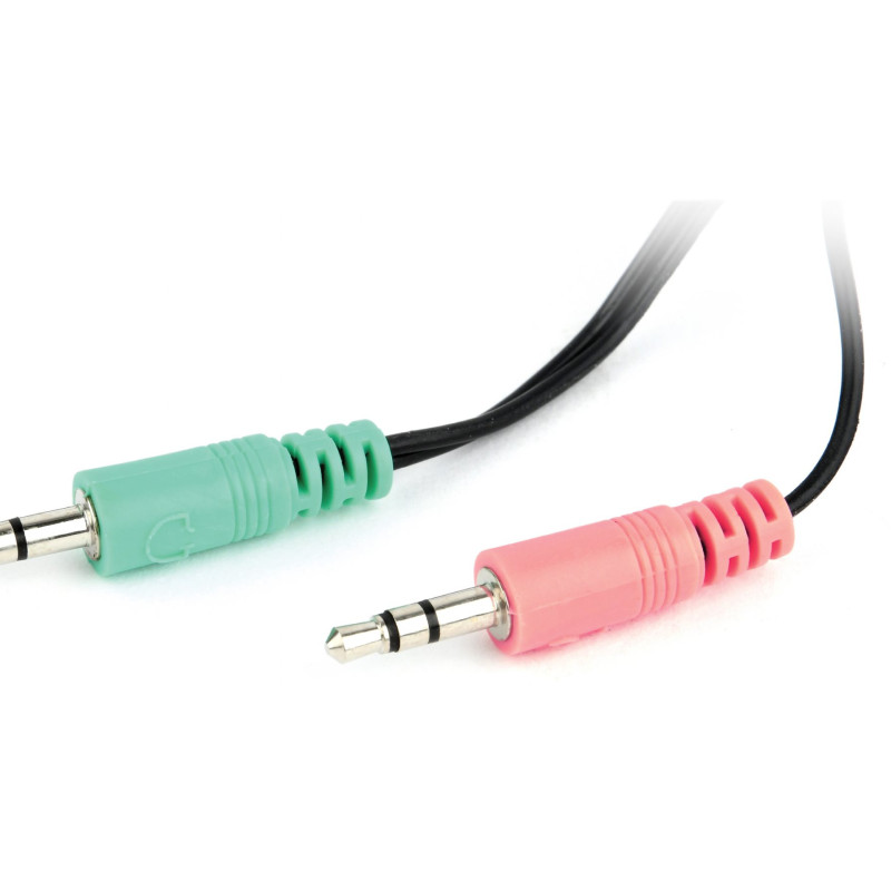 Gembird | Stereo austiņas | MHS-123 | Iebūvēts mikrofons | 3.5 mm | Melna