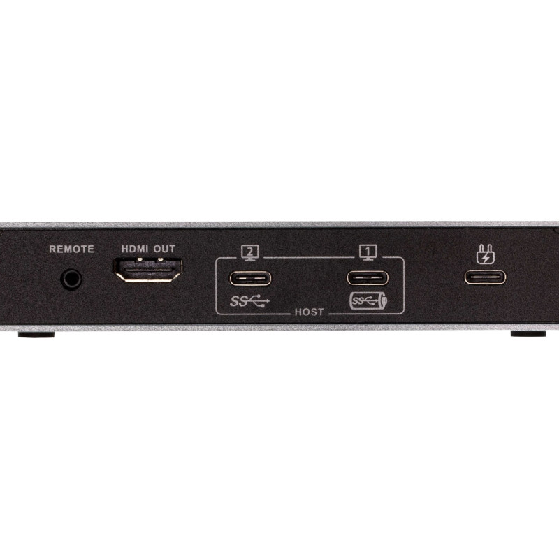 Aten | US3310-AT 2-portu USB-C dokstacijas pārslēdzējs ar barošanas caurlaidību