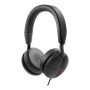 Dell | Pro vadu uz auss austiņas | WH5024 | Iebūvēts mikrofonis | USB Type-A | ANC | Melna