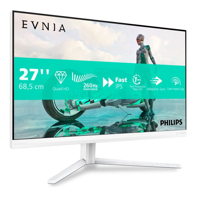 Philips | 27M2N3501PA/00 | 27 " | Fast IPS | Quad HD | 16:9 | 260 Hz | 1 ms | 2560 x 1440 pixels | 300 cd/m² | HDMI ports quantity 2 | White