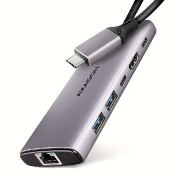 AXAGON daudzportu USB-C 10Gbps koncentrators | HMC-6G2L