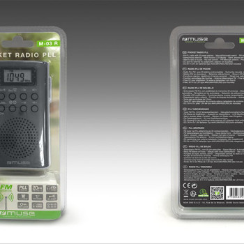 Muse | Kabatas radio | M-03R | Melns
