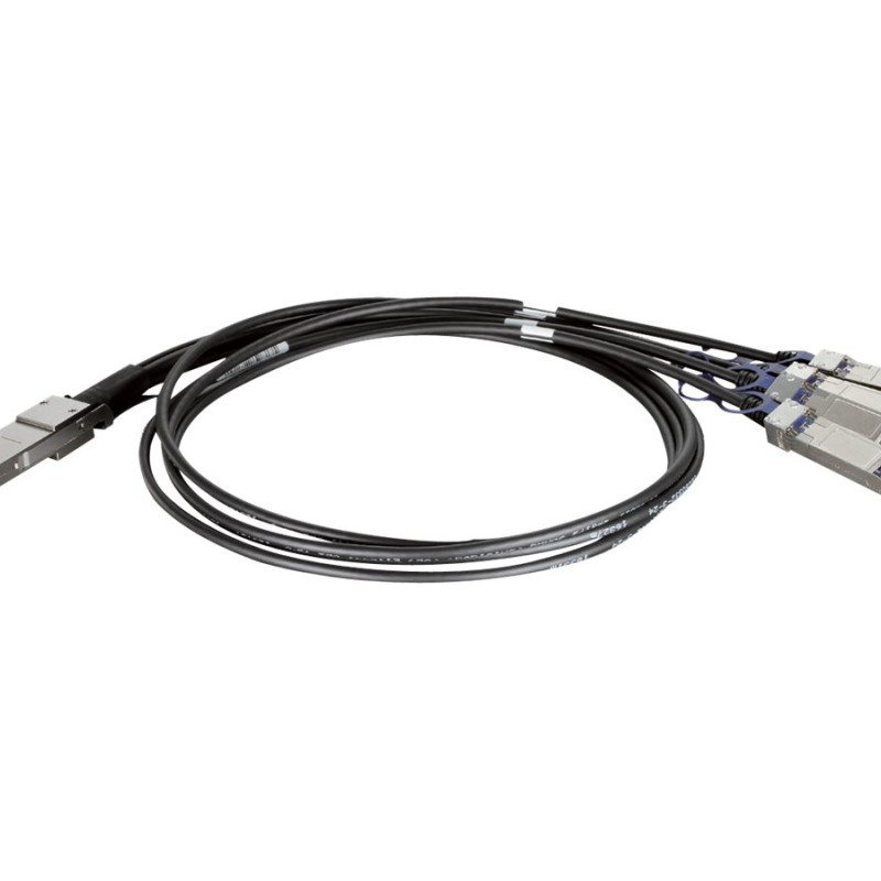 D-Link | DEM-CB100QXS-4XS | QSFP+ | Vara | Direct Attach Cable | 10/100/1000/40000 Mbit/s | Maksimālais pārraides attālums 1 m