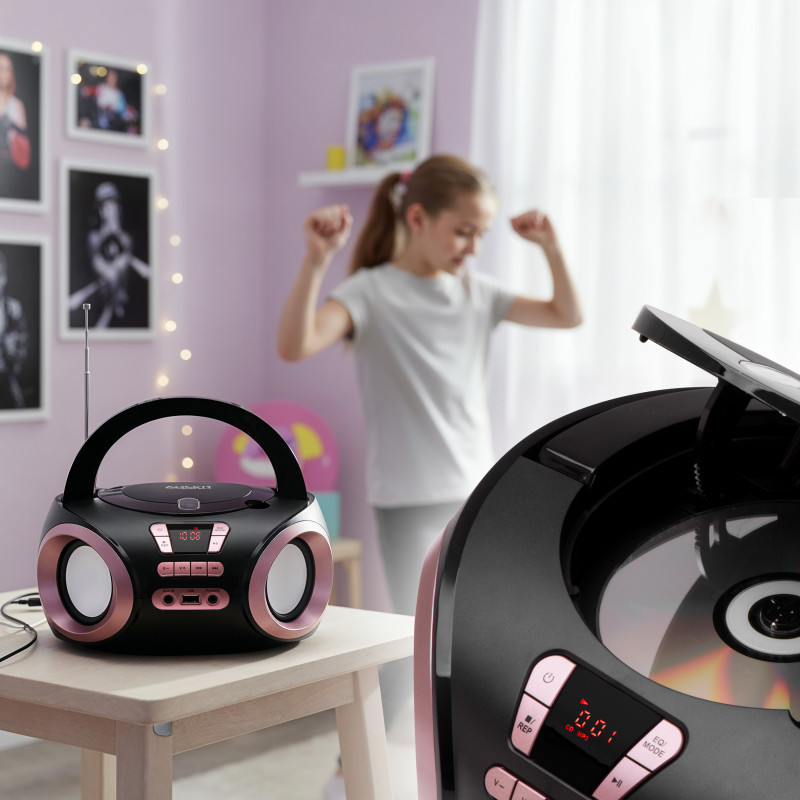Adler | CD-MP3 boomboks | AD 1181 | Skaļruņi | USB savienojums | FM