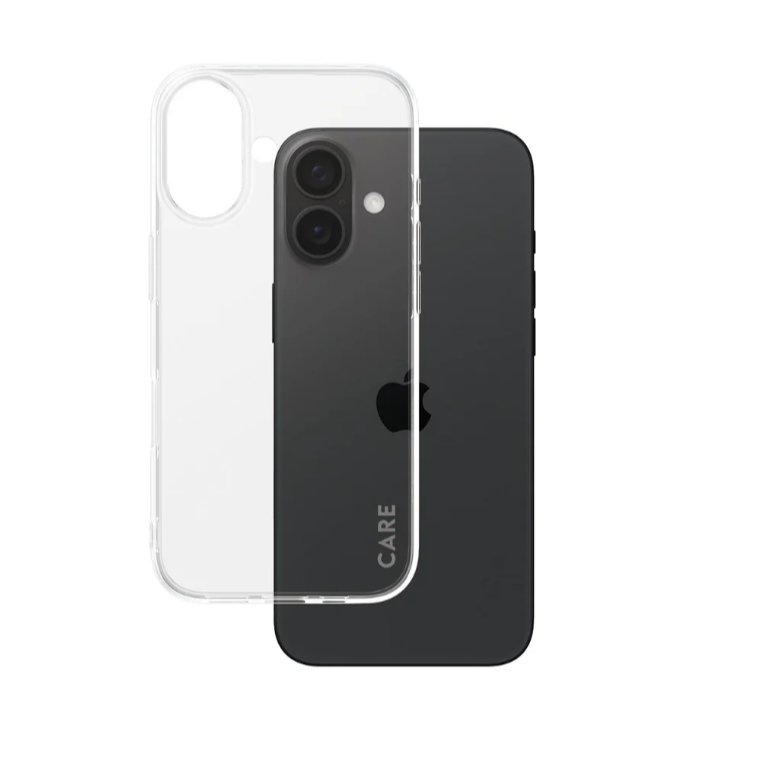 CARE Fashionable Case | Aizmugures vāciņš | Apple | iPhone 16 | Pārstrādāta plastmasa | Caurspīdīgs | X-Ray Soft Basic