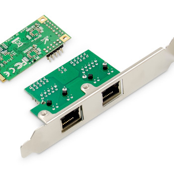Digitus | Dual Gigabit Ethernet Mini PCI Express Network Card | DN-10134