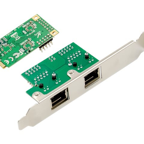 Digitus | Dubla Gigabit Ethernet Mini PCI Express tīkla karte | DN-10134