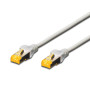 CAT 6A S/FTP | Komutācijas kabelis | Garums 10 m | Pelēks