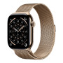 Apple Watch Series 11 | Viedpulkstenis | GPS (satelīts) | LTPO OLED Always-On Retina displejs | Ūdensizturīgs | Gold Titanium
