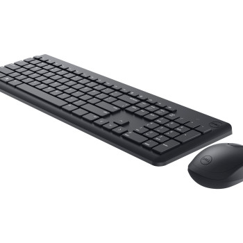 Dell tastatūra un pele | KM3322W | Tastatūras un peles komplekts | Bezvadu | Baterijas iekļautas | Bezvadu savienojums | Ukrainas | Melns