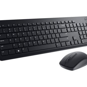 Dell tastatūra un pele | KM3322W | Tastatūras un peles komplekts | Bezvadu | Baterijas iekļautas | Bezvadu savienojums | Ukrainas | Melns