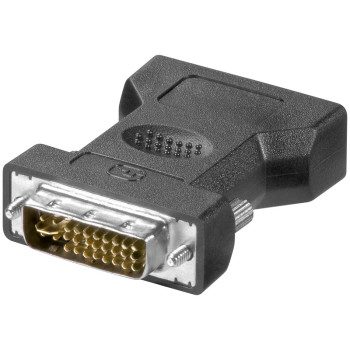 Logilink | DVI-I spraudnis Dual-Link (24+5 pin) > VGA ligzda HD (15-pin) | Melns | DVI -I | VGA