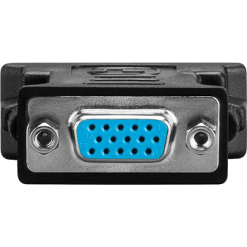 Logilink | DVI-I spraudnis Dual-Link (24+5 pin) > VGA ligzda HD (15-pin) | Melns | DVI -I | VGA