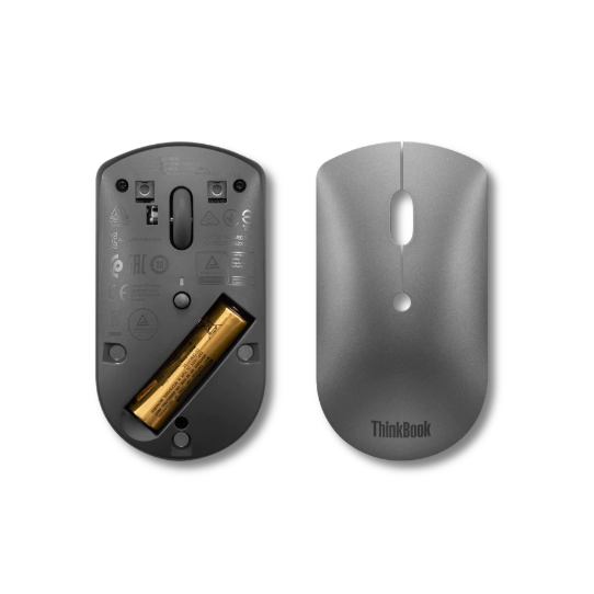 Lenovo | ThinkBook Bluetooth Silent Mouse | Bezvadu | Bluetooth 5.0 | Iron Grey | 1 gads