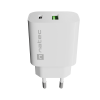 Natec Ribera USB Charger 1X USB-A + 1X USB-C 20W, White