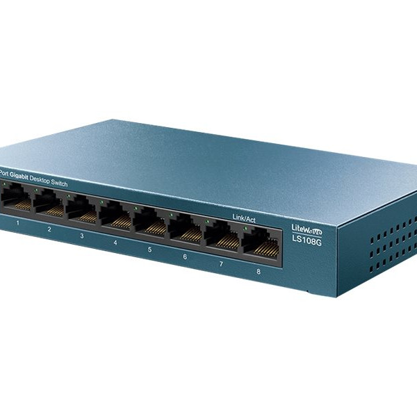 TP-LINK | 8-portu 10/100/1000 Mbps galda tīkla slēdzis | LS108G | Nevadāms | Galda | Barošanas avots ārējs
