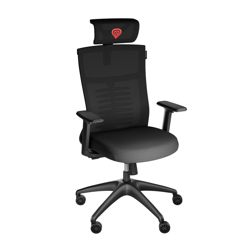 Genesis Ergonomiska krēsla Astat 200 Pamatmateriāls: neilons; Ritenīši: neilons ar CareGlide pārklājumu | Melns