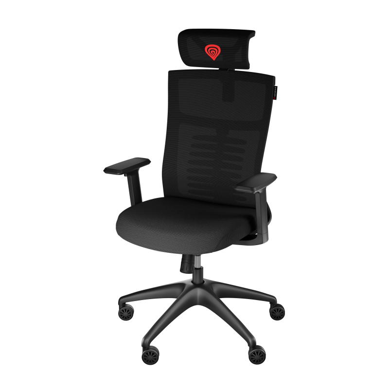 Genesis Ergonomiska krēsla Astat 200 Pamatmateriāls: neilons; Ritenīši: neilons ar CareGlide pārklājumu | Melns