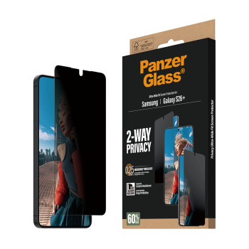 PanzerGlass 2-virzienu privātuma ekrāna aizsargs Samsung New Galaxy S26 Plus | Ultra-Wide Fit ar EasyAligner | PanzerGlass