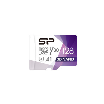 Silicon Power | Superior Pro | 128 GB | micro SDXC | Flash atmiņas klase 10 | ar adapteri