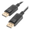 Lanberg | DisplayPort kabelis 19 kontaktu V1.2 4K, 1M | CA-DPDP-10CC-0010-BK | DisplayPort uz DisplayPort