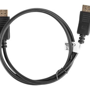 Lanberg | DisplayPort kabelis 19 kontaktu V1.2 4K, 1M | CA-DPDP-10CC-0010-BK | DisplayPort uz DisplayPort