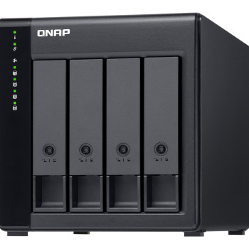 QNAP Augstas veiktspējas darbvirsmas SATA 6Gbps JBOD krātuves korpuss | TL-D400S | Melns