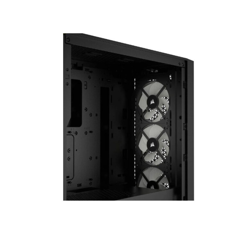 Corsair | RGB rūdīta stikla korpuss | 3000D | Melns | Mid-Tower | ATX