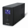 EnerGenie UPS ar USB un LCD ekrānu, melns | EG-UPS-034 | 1500 VA | 900 W