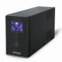 EnerGenie UPS ar USB un LCD ekrānu, melns | EG-UPS-034 | 1500 VA | 900 W