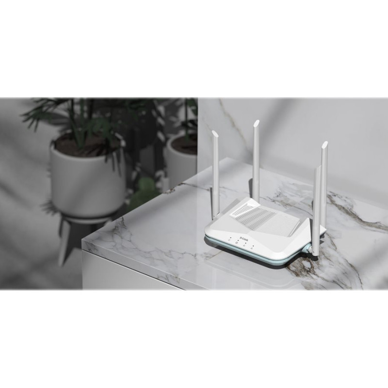 D-Link | AX1500 Smart Router | R15 | 802.11ax | 1200+300  Mbit/s | 10/100/1000 Mbit/s | Ethernet LAN (RJ-45) ports 3 | Mesh Support Yes | MU-MiMO Yes | No mobile broadband | Antenna type 4xExternal