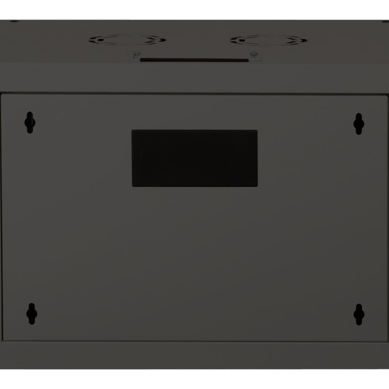 Digitus | Sienas stiprināms skapis | DN-19 07-U-SW | Aizsardzības klase: IP20; Priekšējās durvis: Stikla durvis, viena atvēršana; Skapja tips: Sienas stiprināms skapis; Iekārtu montāžas dziļums min.-maks.: 305-370 mm; Slodzes kapacitāte: 100 kg; Izmēri 420 x 600 x 450 mm, | Melns