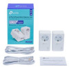 TP-LINK | AV1000 2-Portu Gigabit ar caurplūdi Powerline Starter komplekts | TL-PA7027P KIT | 10/100/1000 Mbit/s | Ethernet LAN (RJ-45) porti 2 | Bez Wi-Fi | Papildu ligzda