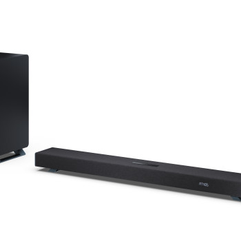 Sharp | 3.1.2 Dolby Atmos/DTS:X skārbaris ar bezvadu zemfrekvences skaļruni | HT-SBW53121(BK) | Bluetooth