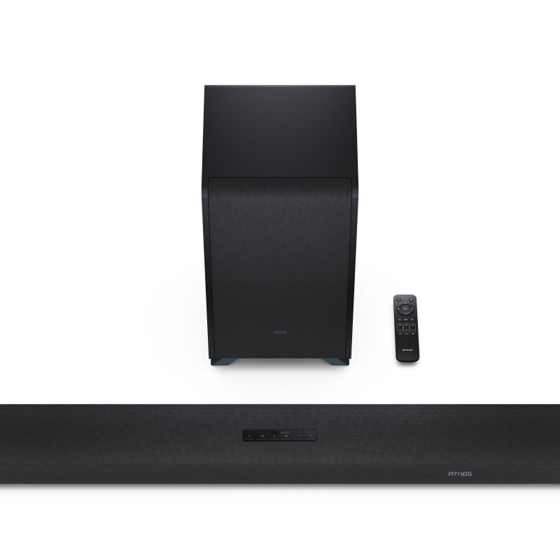 Sharp | 3.1.2 Dolby Atmos/DTS:X Soundbar with Wireless Subwoofer | HT-SBW53121(BK) | Bluetooth