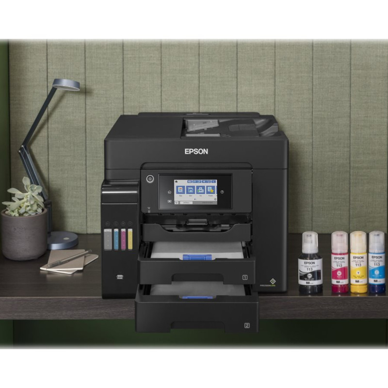 Epson | Multifunkcionālais printeris | EcoTank L6570 | Tintes drukāšanas ierīce | Krāsu | Tintes multifunkcionālais printeris | A4 | Wi‑Fi | Melns