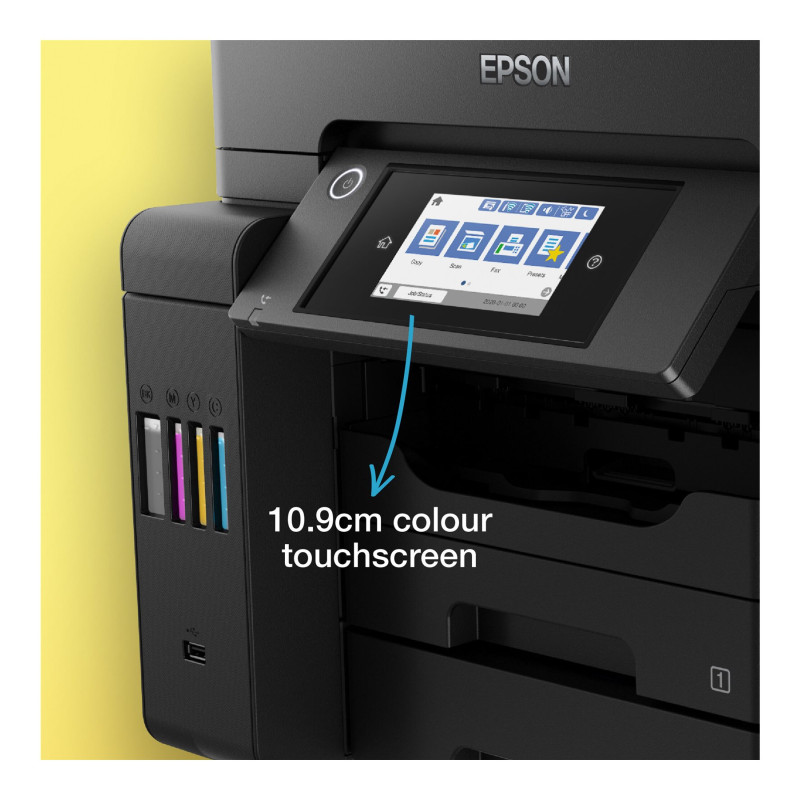 Epson | Multifunkcionālais printeris | EcoTank L6570 | Tintes drukāšanas ierīce | Krāsu | Tintes multifunkcionālais printeris | A4 | Wi‑Fi | Melns