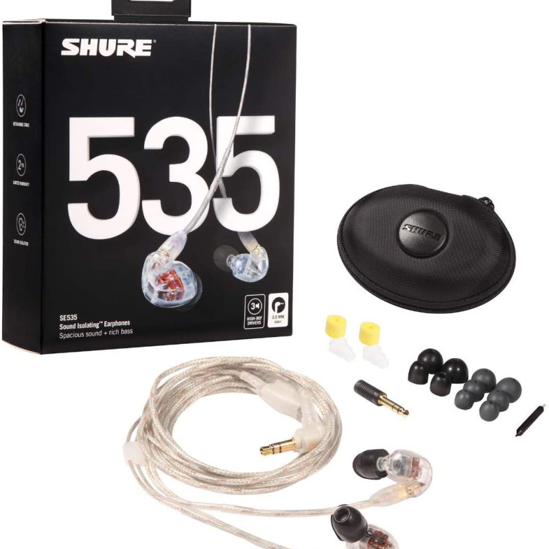 Shure SE535 Austiņas, Clear | Shure