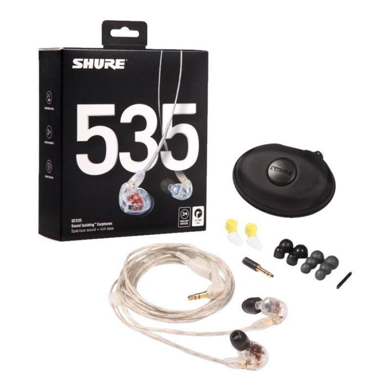 Shure SE535 Austiņas, Clear | Shure