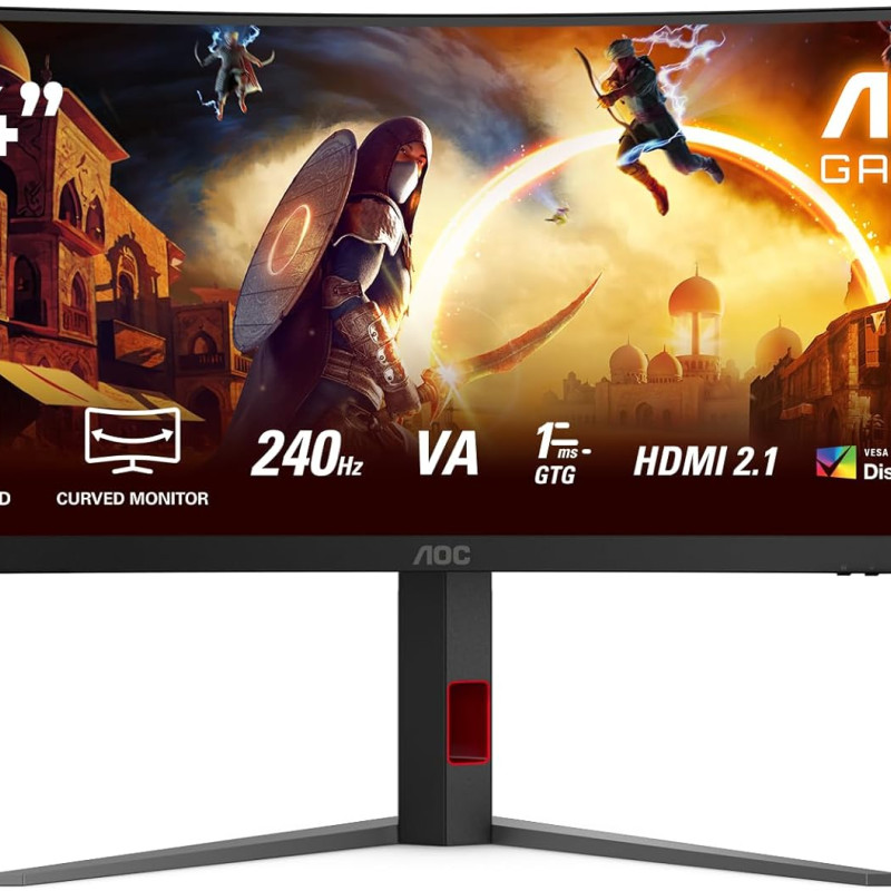 AOC | CU34G4 | 34 " | Fast VA | UWQHD | 21:9 | 180 Hz | 1 ms | 3440 x 1440 pixels | 300 cd/m² | HDMI ports quantity 2 | Black