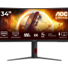 AOC | CU34G4 | 34 " | Fast VA | UWQHD | 21:9 | 180 Hz | 1 ms | 3440 x 1440 pixels | 300 cd/m² | HDMI ports quantity 2 | Black