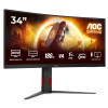 AOC | CU34G4 | 34 " | Fast VA | UWQHD | 21:9 | 180 Hz | 1 ms | 3440 x 1440 pixels | 300 cd/m² | HDMI ports quantity 2 | Black