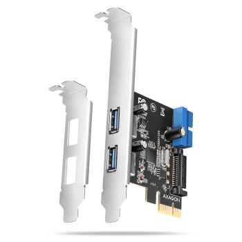 AXAGON PCI-Express karte ar pāri iekšējo un pāri ārējo USB 5Gbps portu | PCEU-232RS
