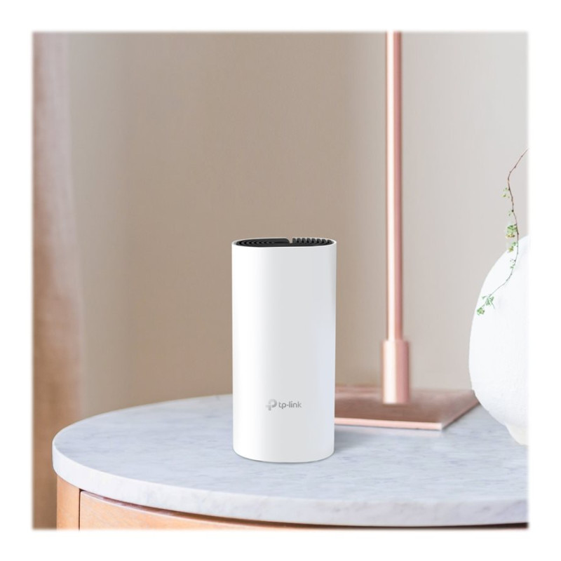 TP-LINK | AC1200 Whole Home Mesh WiFi sistēma | Deco M4 (1-pack) | 802.11ac | 867+300 Mbit/s | 10/100/1000 Mbit/s | Ethernet LAN (RJ-45) spraudni 2 | Tīklojuma atbalsts Jā | MU-MIMO Jā | Bez mobila platjoslas | Antenas tips 2xIekšējās