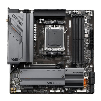 Gigabyte | B650M GAMING X AX 1.1 M/B | Procesoru saime AMD | Procesora ligzda AM5 | DDR5 DIMM | Atmiņas sloti 4 | Atbalstītie cieto disku interfeisi SATA, M.2 | SATA savienotāji 4 | Čipsēta B650 | Micro ATX