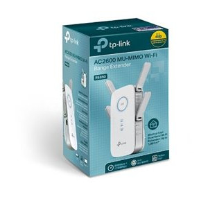 TP-LINK | AC2600 Wi‑Fi pastiprinātājs | RE650 | 802.11ac | 2.4GHz/5GHz | 800+1733 Mbit/s | 10/100/1000 Mbit/s | Ethernet LAN (RJ-45) porti 1 | MU‑MIMO Jā | bez PoE | Antenas tips 4x ārējās