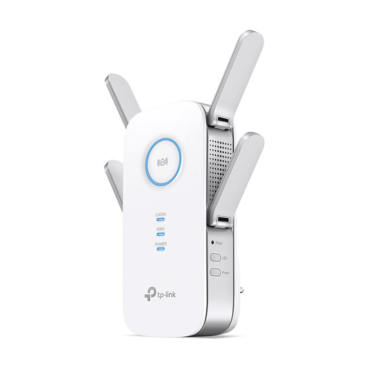 TP-LINK | AC2600 Wi‑Fi pastiprinātājs | RE650 | 802.11ac | 2.4GHz/5GHz | 800+1733 Mbit/s | 10/100/1000 Mbit/s | Ethernet LAN (RJ-45) porti 1 | MU‑MIMO Jā | bez PoE | Antenas tips 4x ārējās
