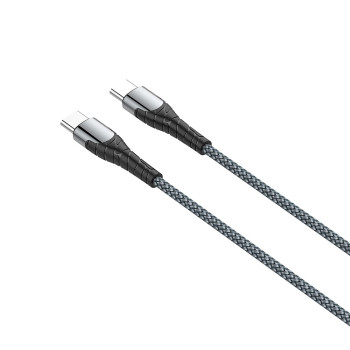ColorWay kabelis Type-C - Type-C (PD ātrā uzlāde 65W) 3.0A, 1 m | CW-CBPDCC040-GR